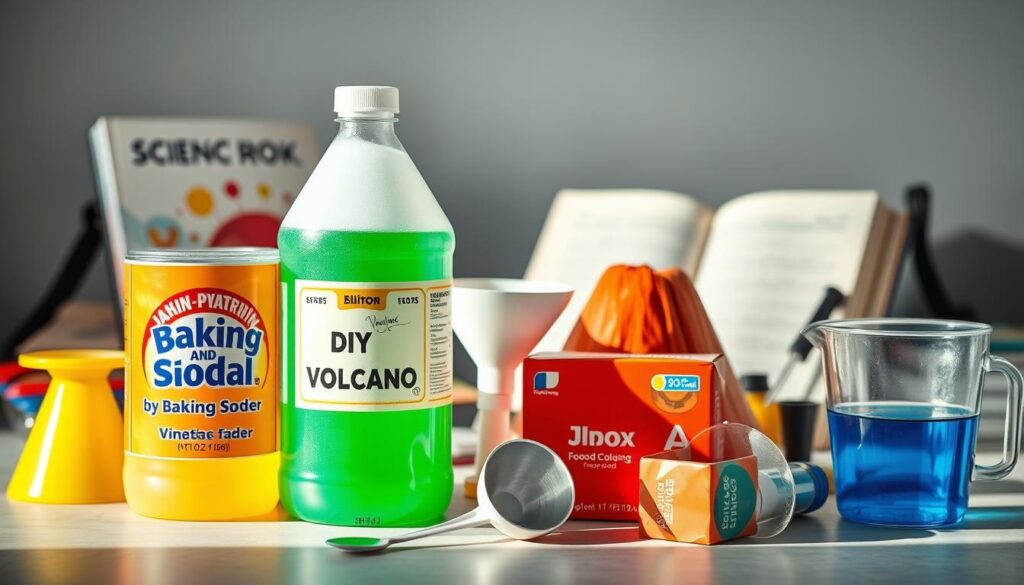 DIY volcano supplies