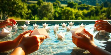 Paper Boat Race