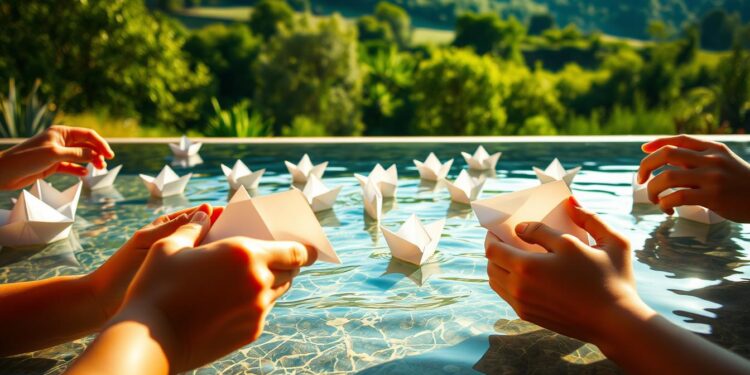 Paper Boat Race