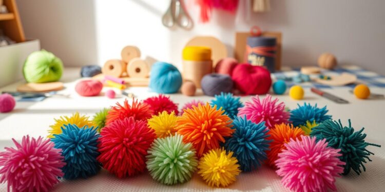 Yarn Pom-Poms