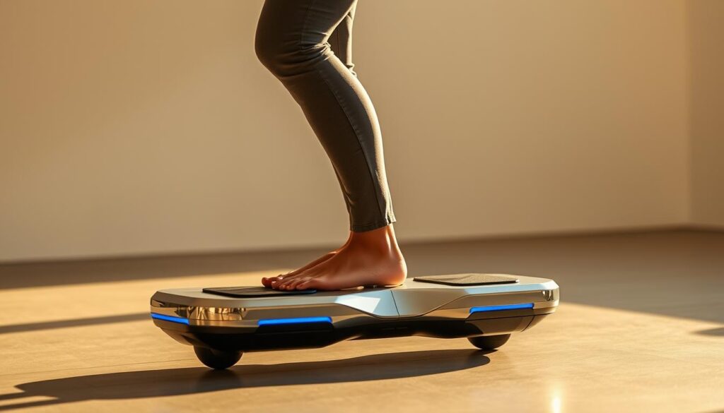balancing on a hoverboard balancing on a hoverboard