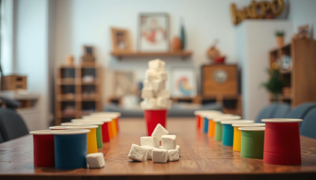 marshmallow toss game setup marshmallow toss game setup