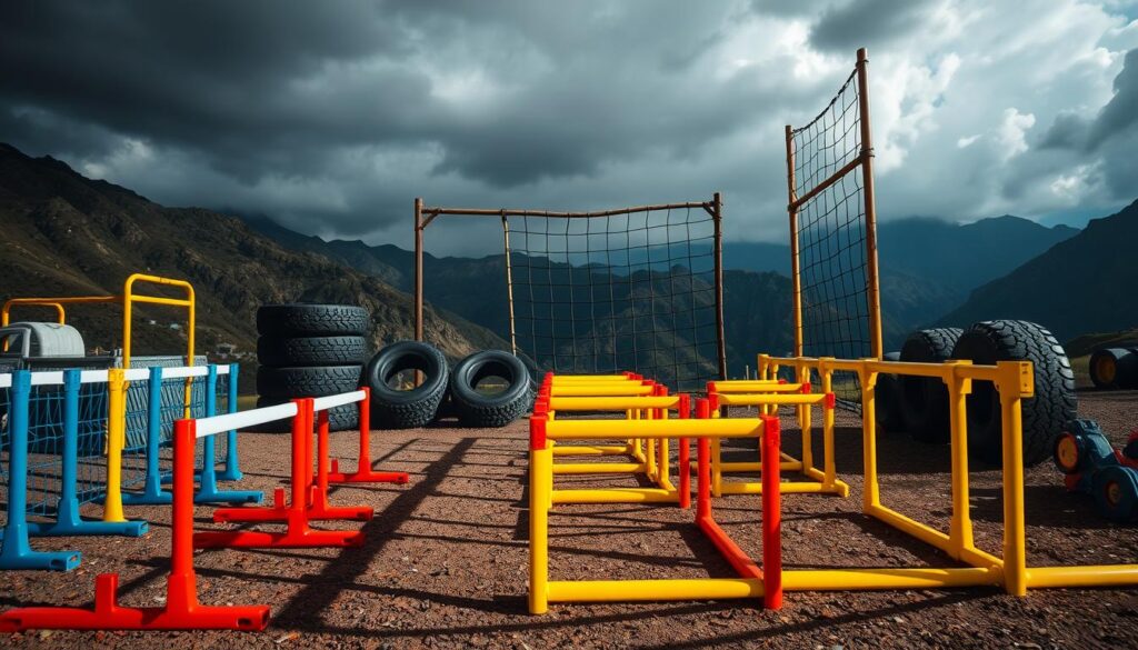 obstacle course equipment