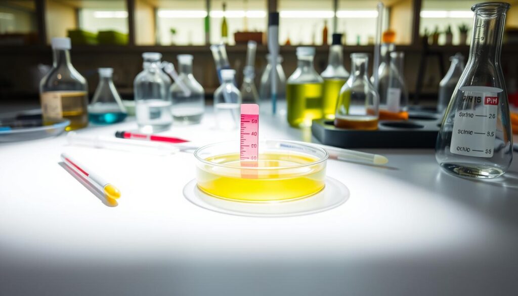 pH testing with litmus paper pH testing with litmus paper
