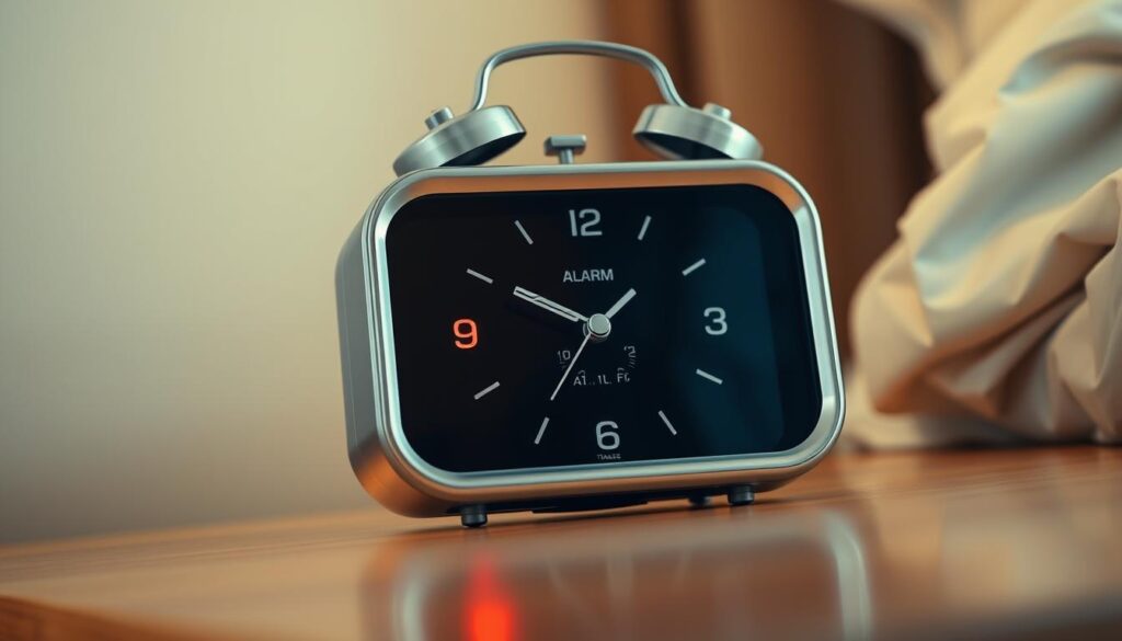setting an alarm clock setting an alarm clock