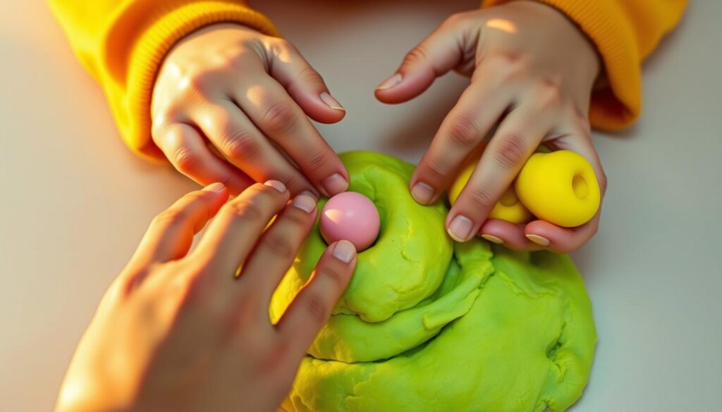 shaping play dough shaping play dough