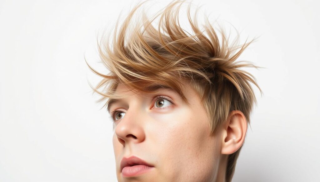 static electricity hairstyle