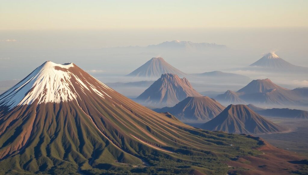 types of volcanoes