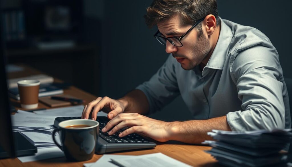 typing anxiety